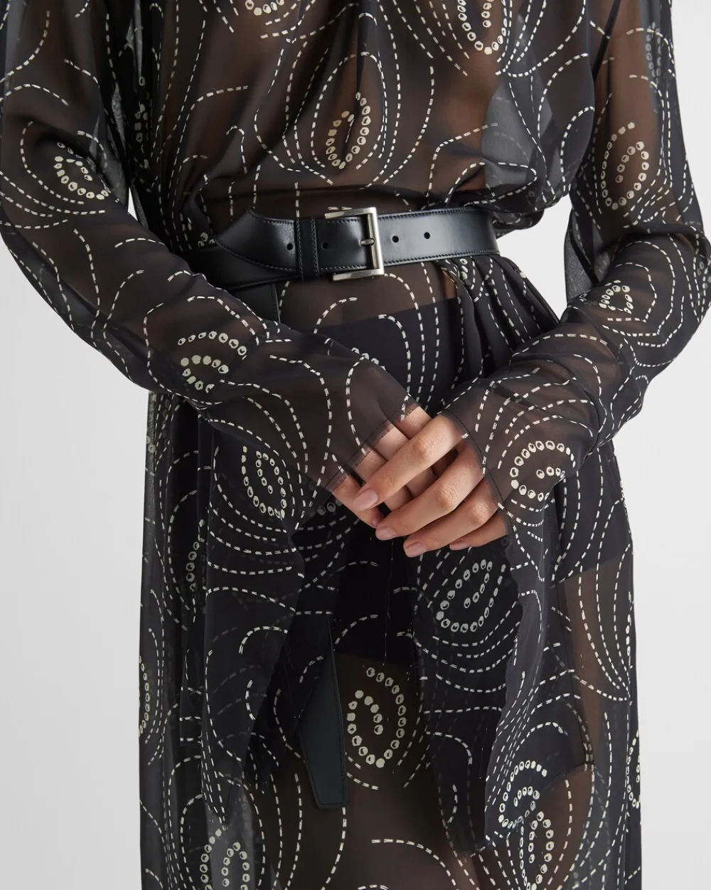 Mujer Prada VESTIDOS^Vestido De Georgette Estampado