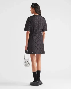 Mujer Prada VESTIDOS^Vestido De Manga Corta De Re-nylon