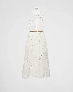 Mujer Prada VESTIDOS^Vestido De Organza Bordado