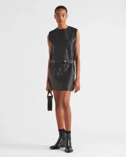 Mujer Prada ROPA DE PIEL^Vestido De Piel