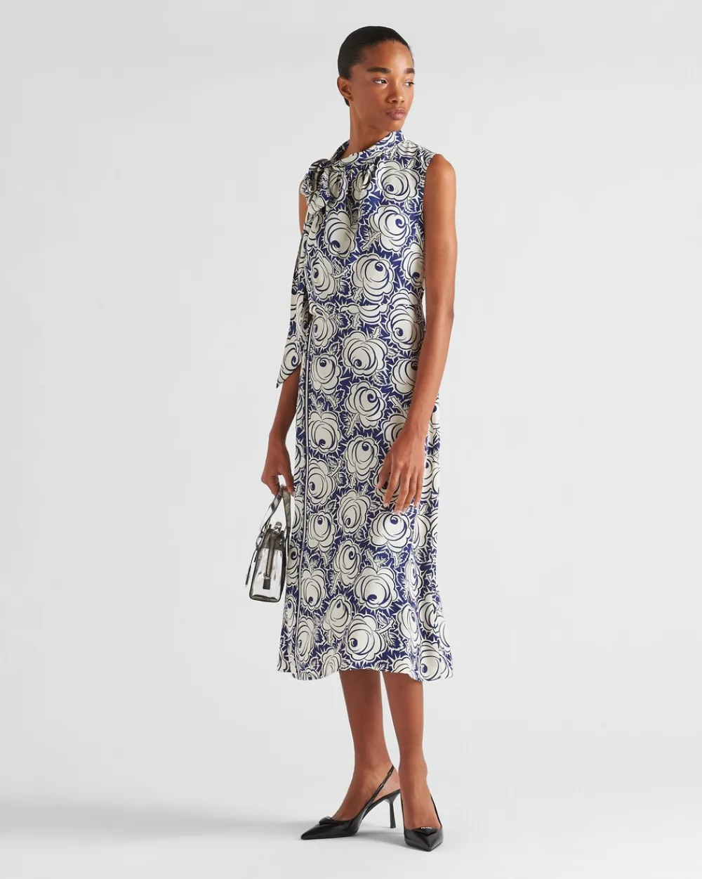 Mujer Prada VESTIDOS^Vestido De Pongé Estampado