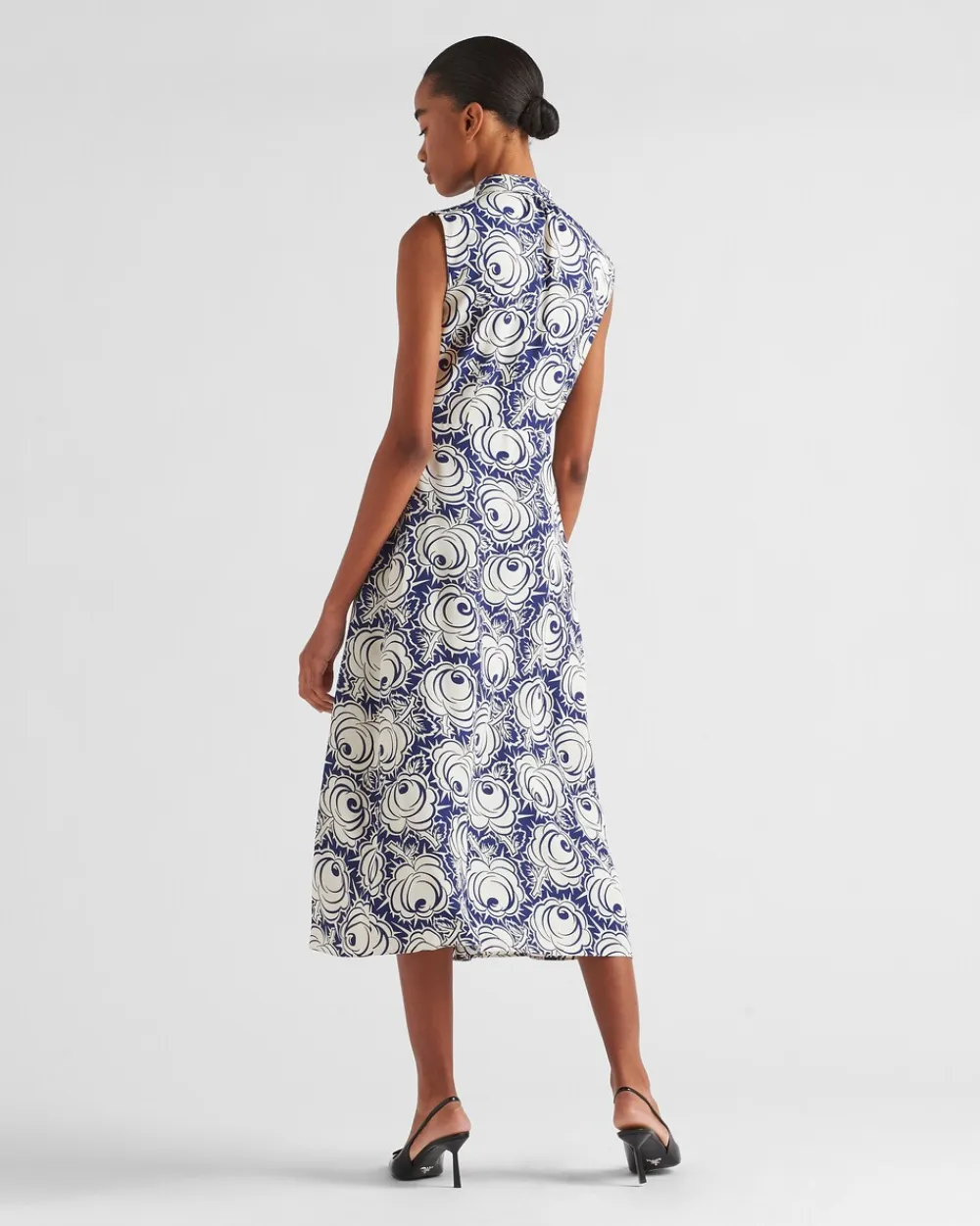Mujer Prada VESTIDOS^Vestido De Pongé Estampado