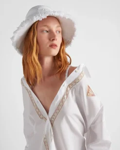 Mujer Prada VESTIDOS^Vestido De Popelín En Intarsia