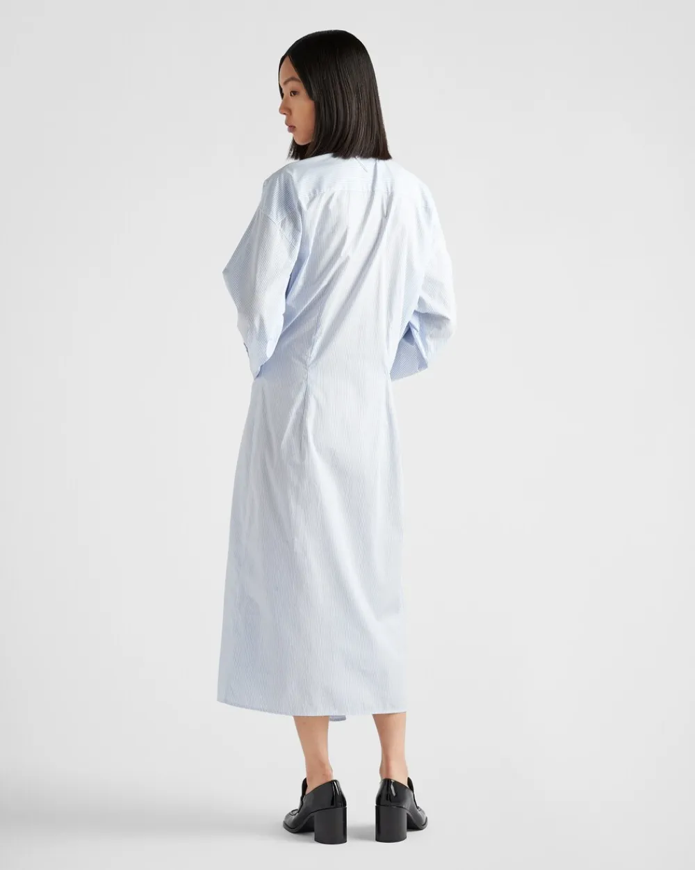 Mujer Prada VESTIDOS^Vestido De Popelín Y Jacquard