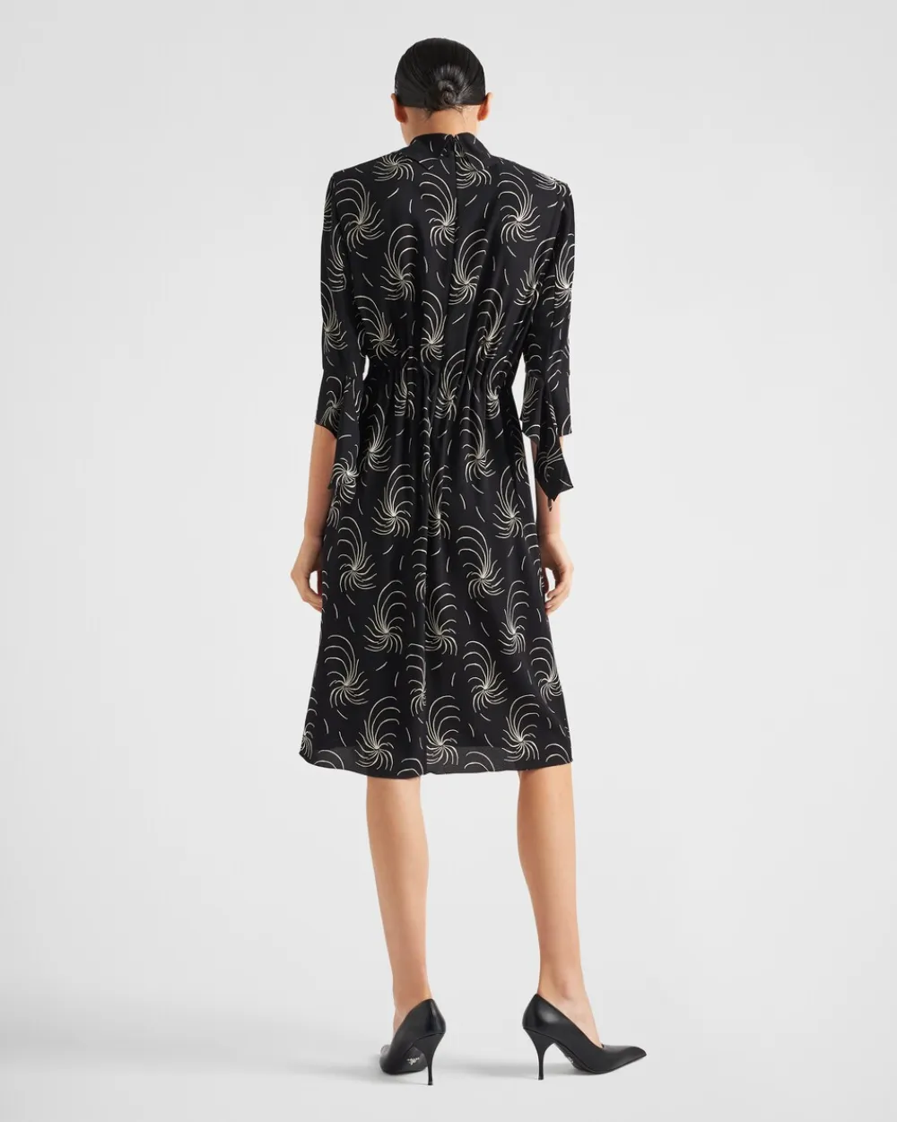 Mujer Prada VESTIDOS^Vestido De Sablé Estampado