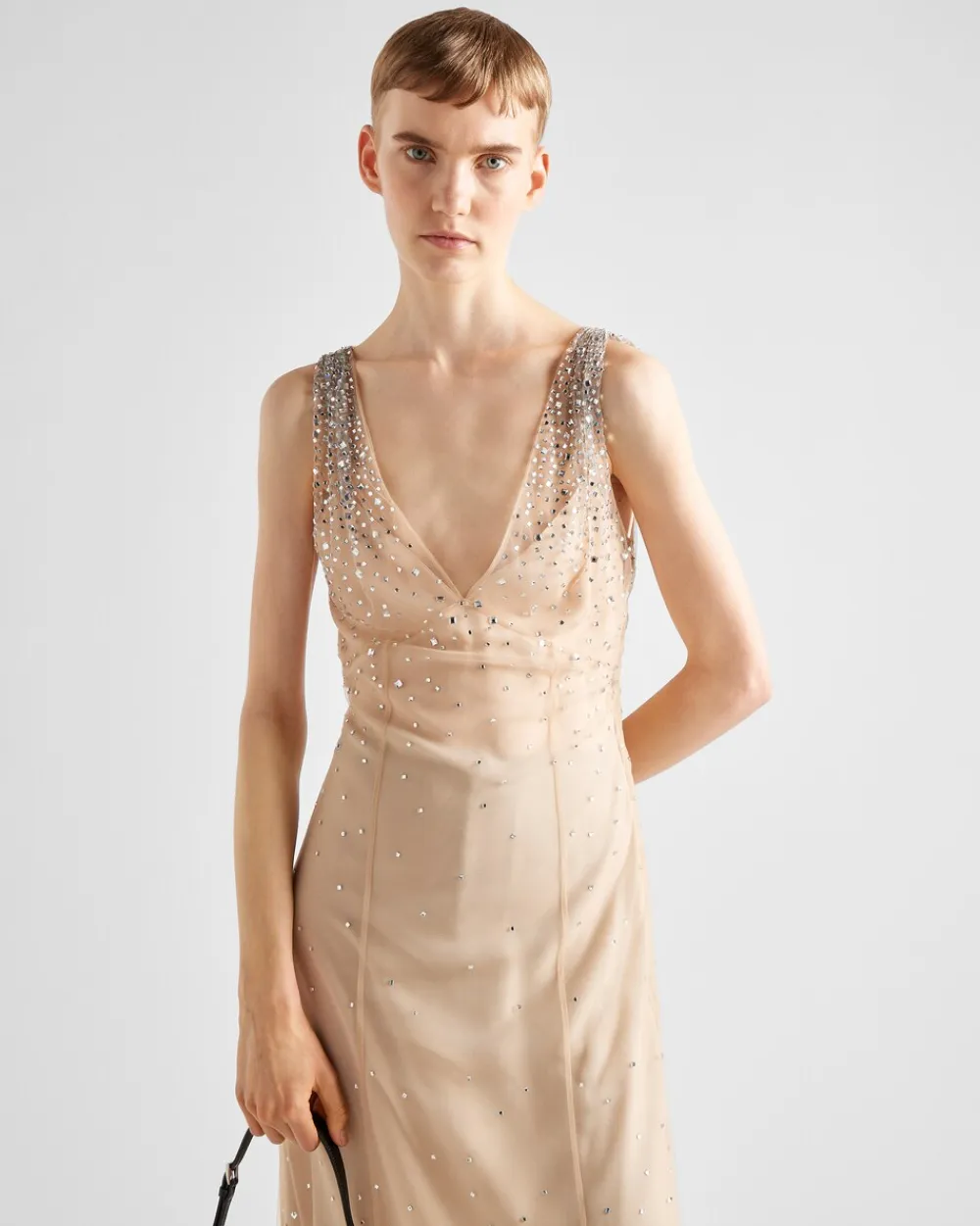 Mujer Prada VESTIDOS^Vestido De Tul Bordado