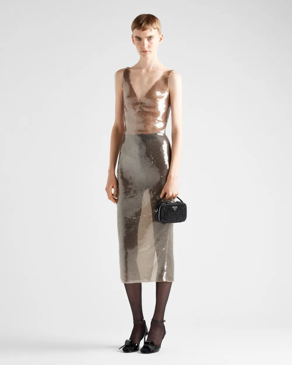 Mujer Prada VESTIDOS^Vestido De Tul Bordado