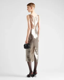 Mujer Prada VESTIDOS^Vestido De Tul Bordado