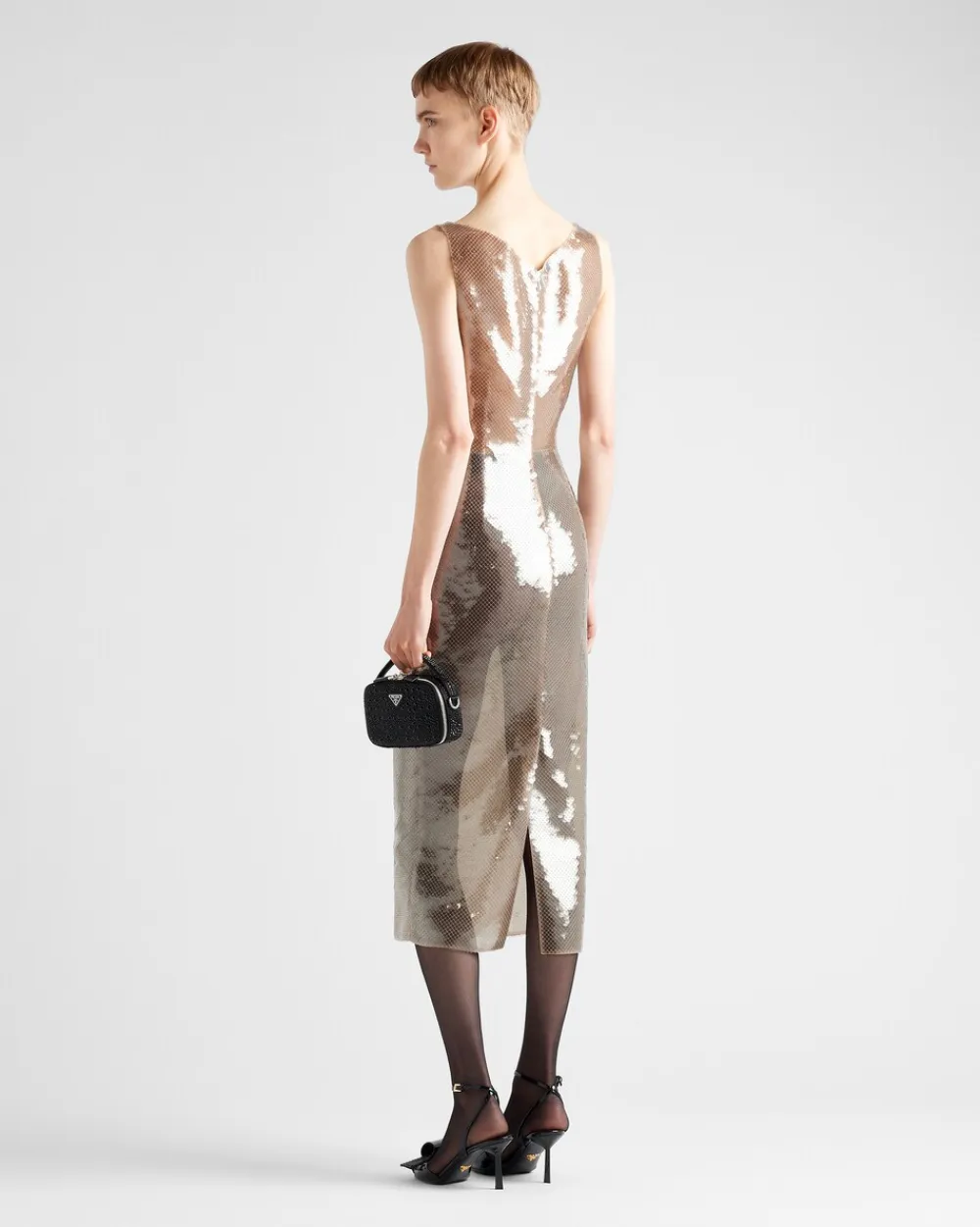 Mujer Prada VESTIDOS^Vestido De Tul Bordado