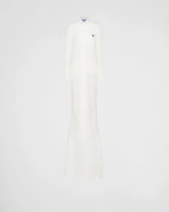 Mujer Prada VESTIDOS^Vestido Largo De Gabardina