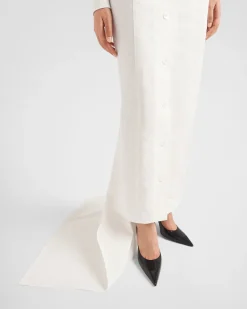 Mujer Prada VESTIDOS^Vestido Largo De Gabardina