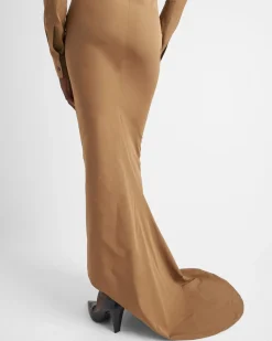 Mujer Prada VESTIDOS^Vestido Largo De Popelín