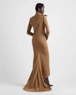 Mujer Prada VESTIDOS^Vestido Largo De Popelín