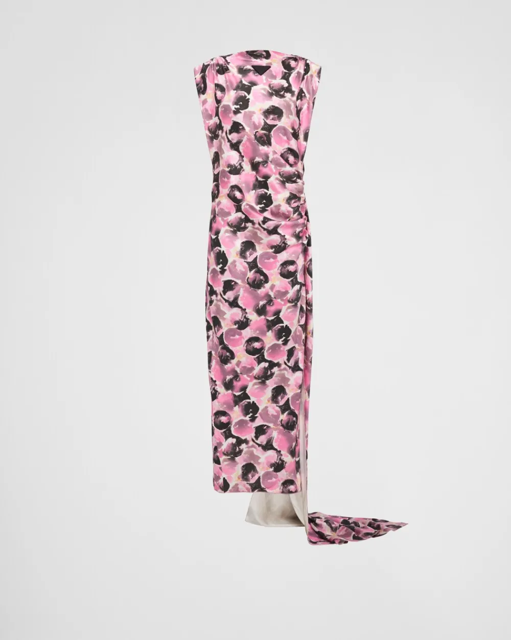 Mujer Prada VESTIDOS^Vestido Largo De Satén Estampado