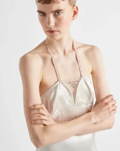 Mujer Prada VESTIDOS^Vestido Lencero De Satén