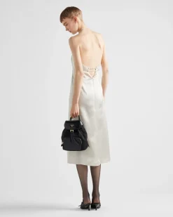 Mujer Prada VESTIDOS^Vestido Lencero De Satén