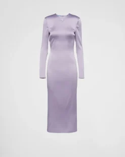 Mujer Prada VESTIDOS^Vestido Midi De Satén