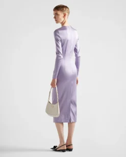 Mujer Prada VESTIDOS^Vestido Midi De Satén