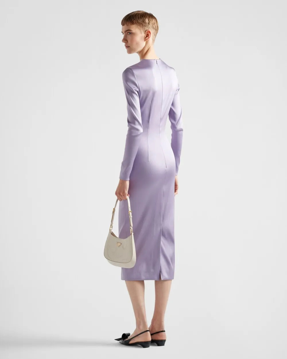 Mujer Prada VESTIDOS^Vestido Midi De Satén