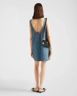 Mujer Prada TEJIDO VAQUERO^Vestido Vaquero