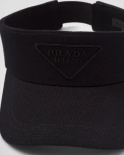 Hombre Prada SOMBREROS Y GUANTES^Visera De Dril