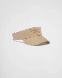 Hombre Prada SOMBREROS Y GUANTES^Visera De Dril