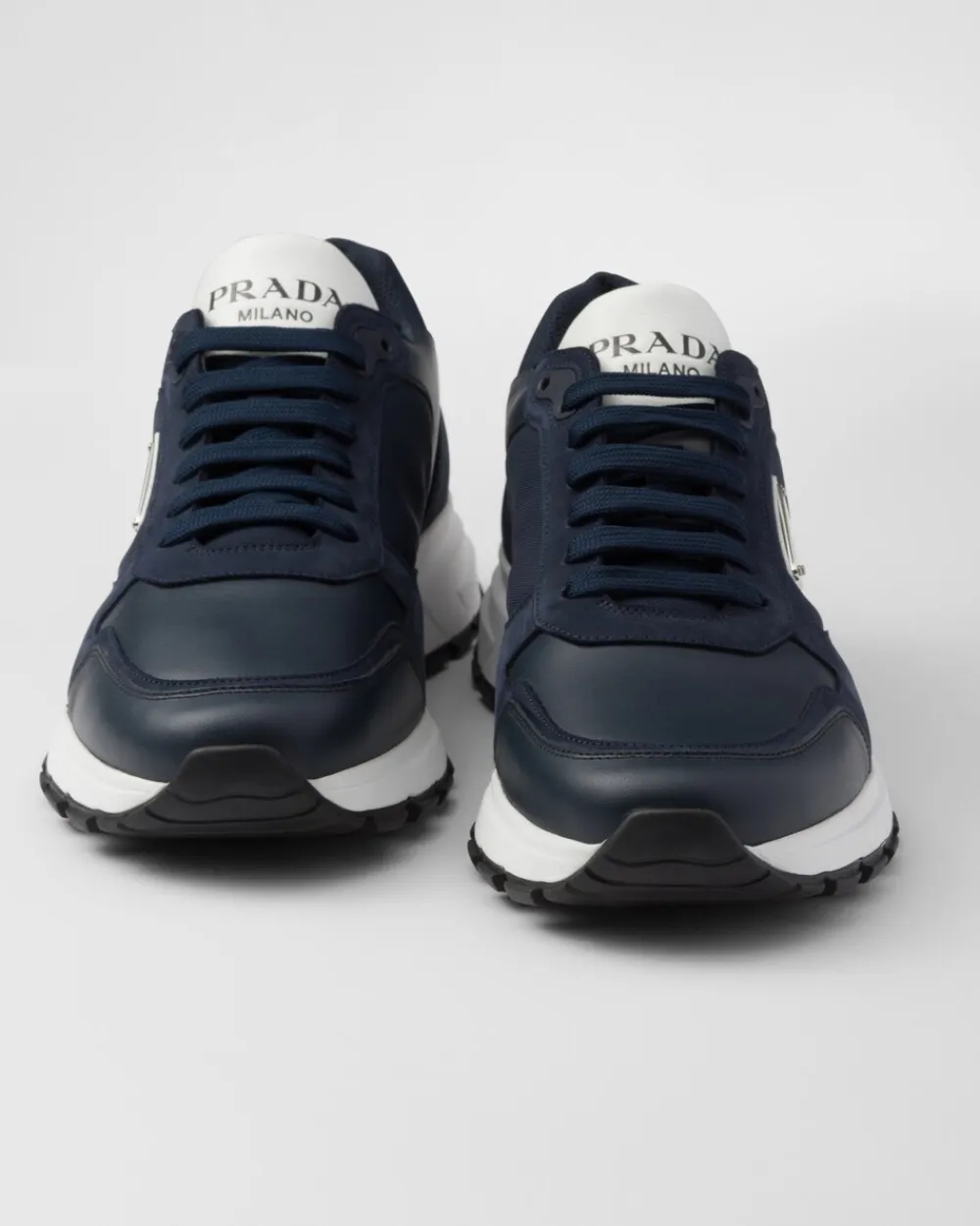 Hombre Prada ZAPATILLAS DEPORTIVAS^Zapatillas De Caña Alta De Nobuk Y Re-nylon