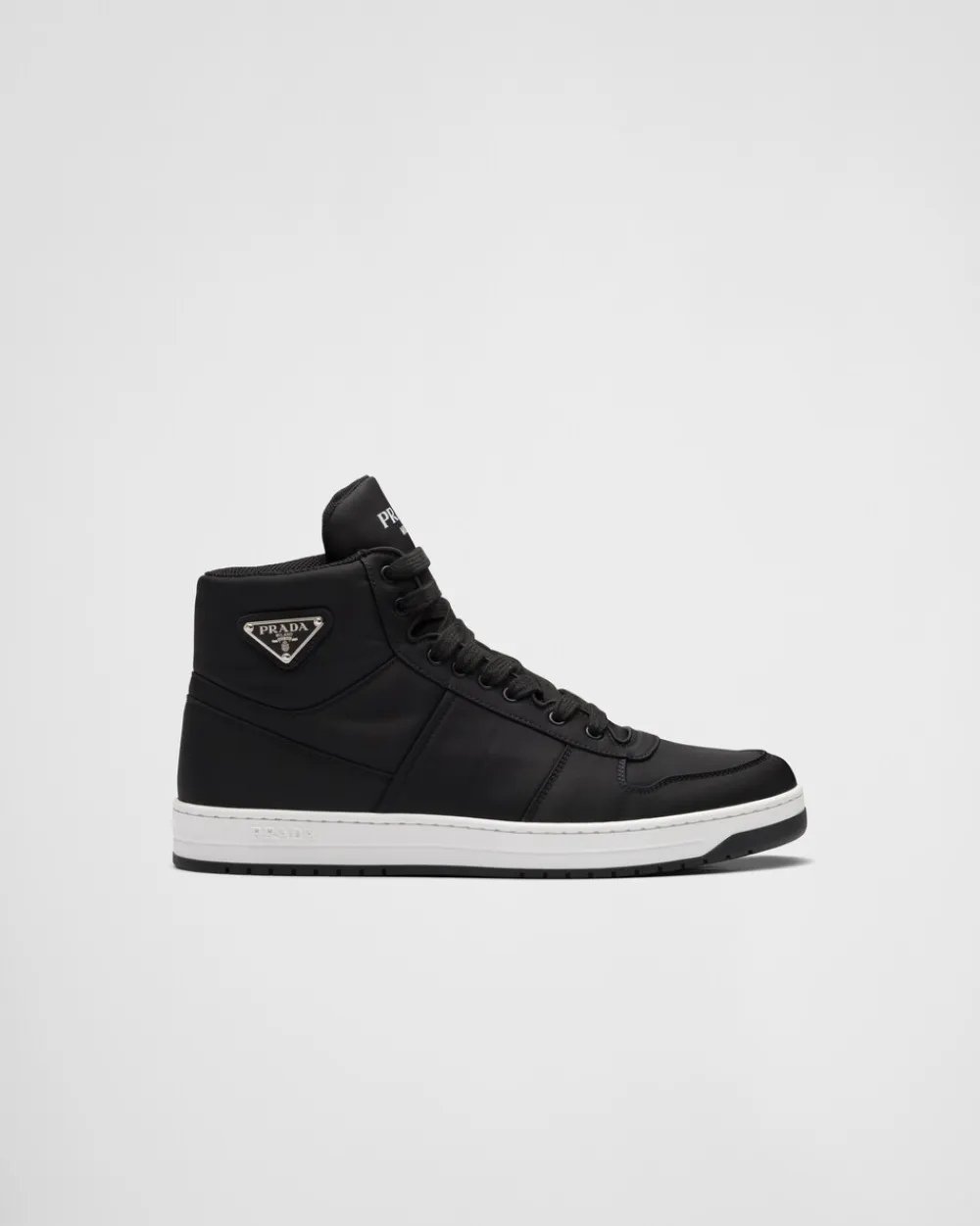 Hombre Prada COLECCIÓN MASCULINA|ZAPATILLAS DEPORTIVAS^Zapatillas De Caña Alta En Gabardina Re-nylon