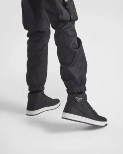 Hombre Prada COLECCIÓN MASCULINA|ZAPATILLAS DEPORTIVAS^Zapatillas De Caña Alta En Gabardina Re-nylon