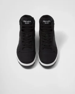 Hombre Prada COLECCIÓN MASCULINA|ZAPATILLAS DEPORTIVAS^Zapatillas De Caña Alta En Gabardina Re-nylon