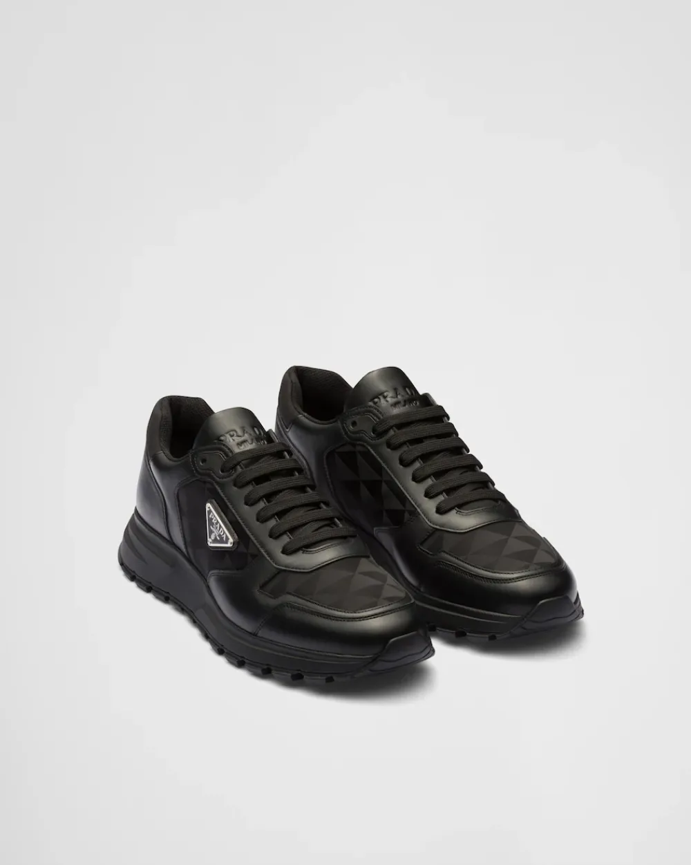 Hombre Prada ZAPATILLAS DEPORTIVAS^Zapatillas De Caña Alta En Piel Y Re-nylon