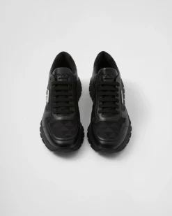 Hombre Prada ZAPATILLAS DEPORTIVAS^Zapatillas De Caña Alta En Piel Y Re-nylon