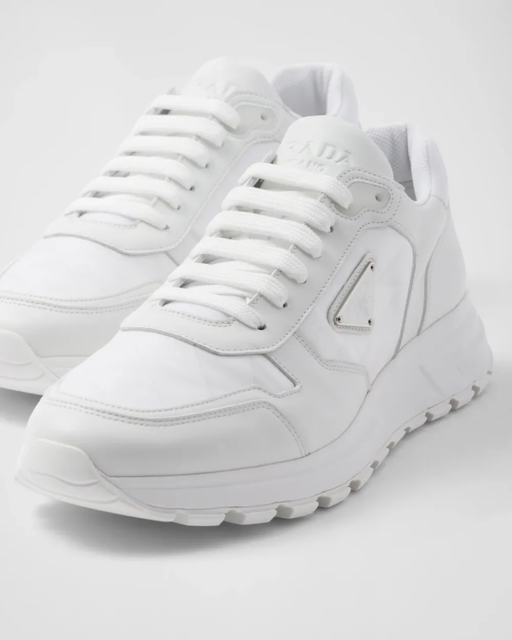 Hombre Prada ZAPATILLAS DEPORTIVAS^Zapatillas De Caña Alta En Piel Y Re-nylon