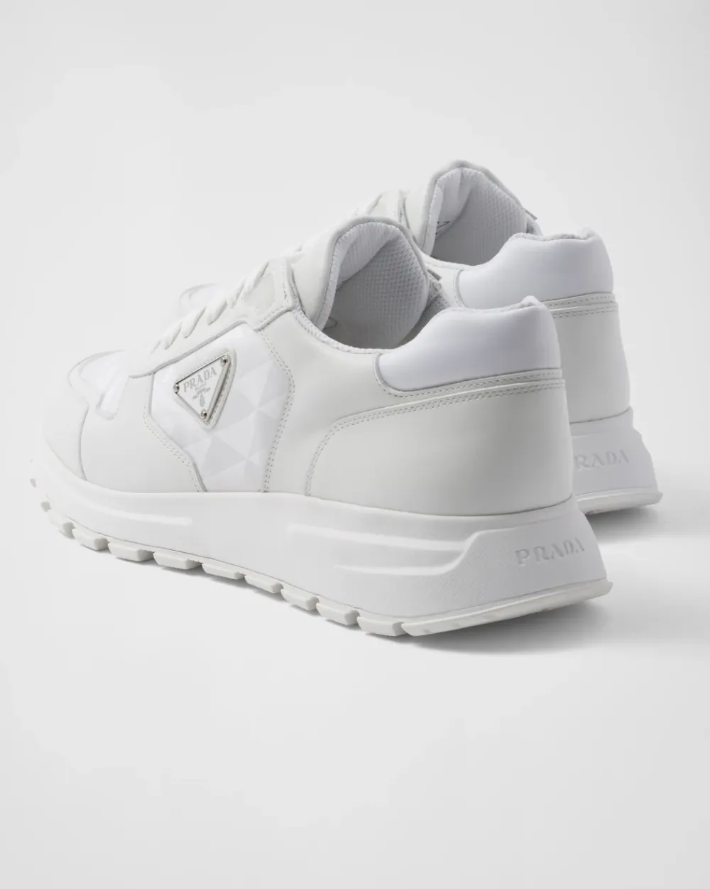 Hombre Prada ZAPATILLAS DEPORTIVAS^Zapatillas De Caña Alta En Piel Y Re-nylon