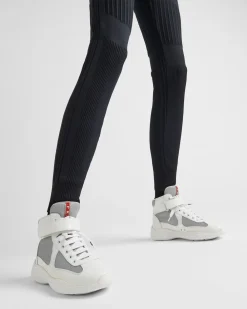 Mujer Prada ZAPATOS^Zapatillas De Caña Alta America's Cup