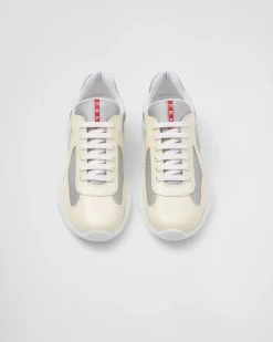 Hombre Prada ZAPATILLAS DEPORTIVAS^Zapatillas De Charol Y Tejido Técnico America's Cup