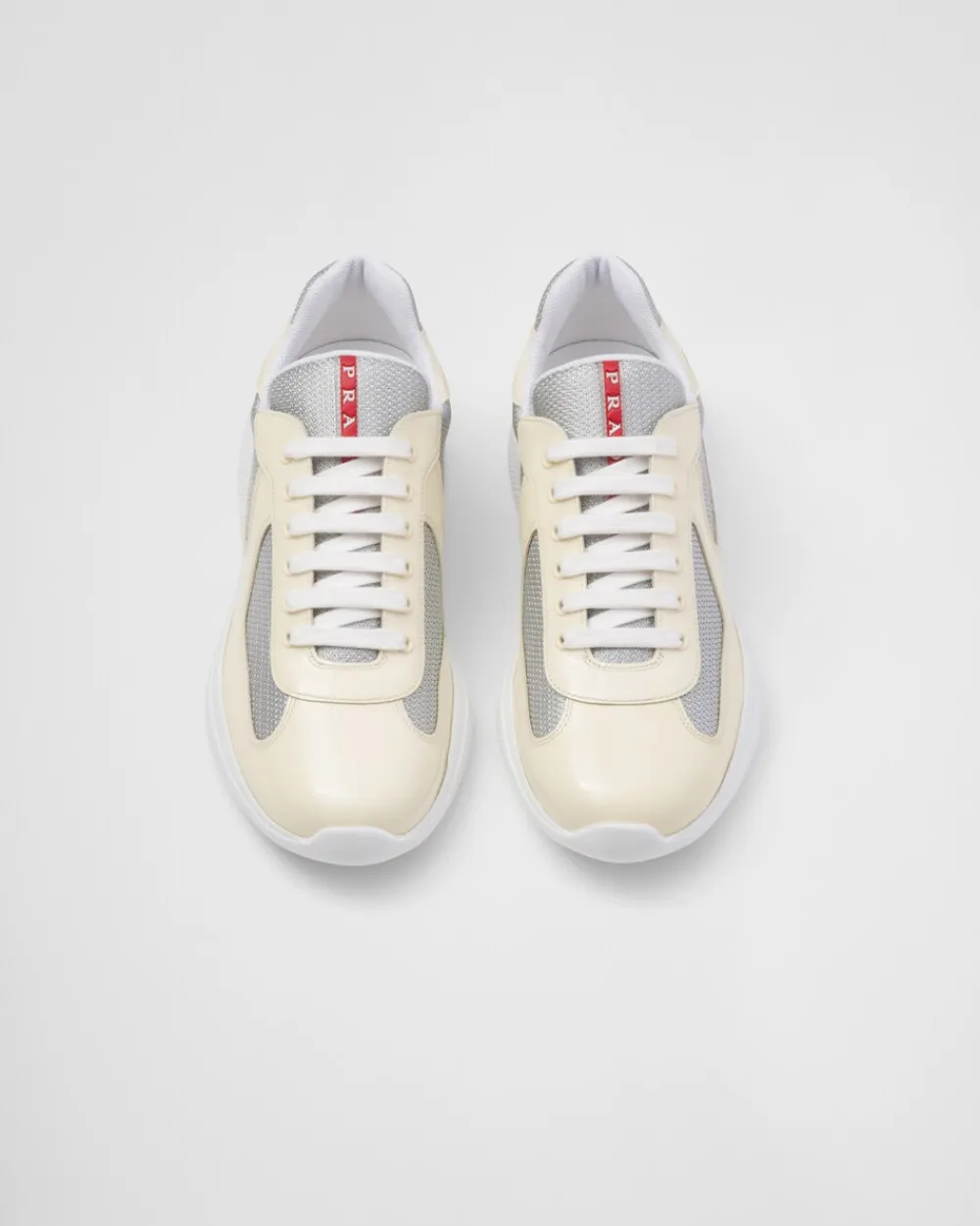 Hombre Prada ZAPATILLAS DEPORTIVAS^Zapatillas De Charol Y Tejido Técnico America's Cup