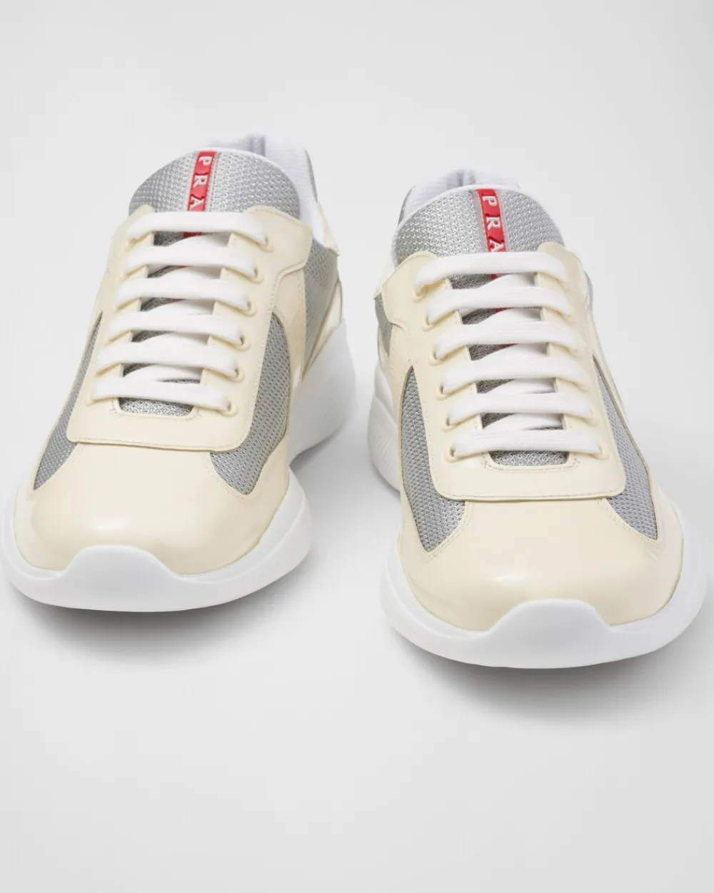Hombre Prada ZAPATILLAS DEPORTIVAS^Zapatillas De Charol Y Tejido Técnico America's Cup