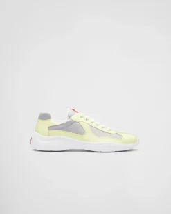 Hombre Prada ZAPATOS|ZAPATILLAS DEPORTIVAS^Zapatillas De Charol Y Tejido Técnico America's Cup