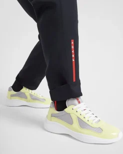 Hombre Prada ZAPATOS|ZAPATILLAS DEPORTIVAS^Zapatillas De Charol Y Tejido Técnico America's Cup