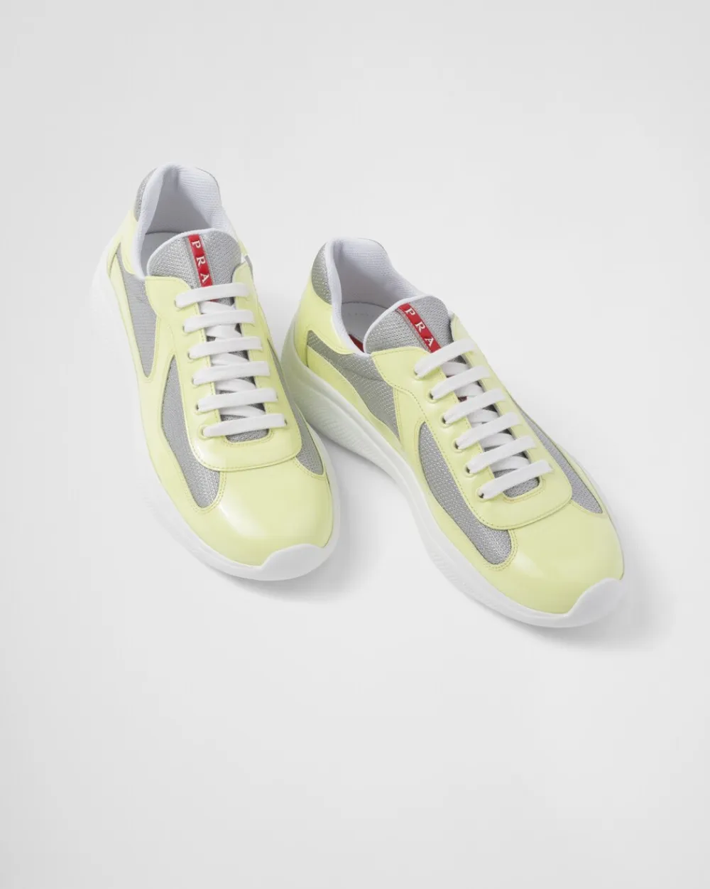 Hombre Prada ZAPATOS|ZAPATILLAS DEPORTIVAS^Zapatillas De Charol Y Tejido Técnico America's Cup