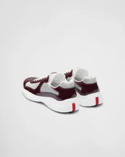 Hombre Prada ZAPATOS|ZAPATILLAS DEPORTIVAS^Zapatillas De Charol Y Tejido Técnico America's Cup