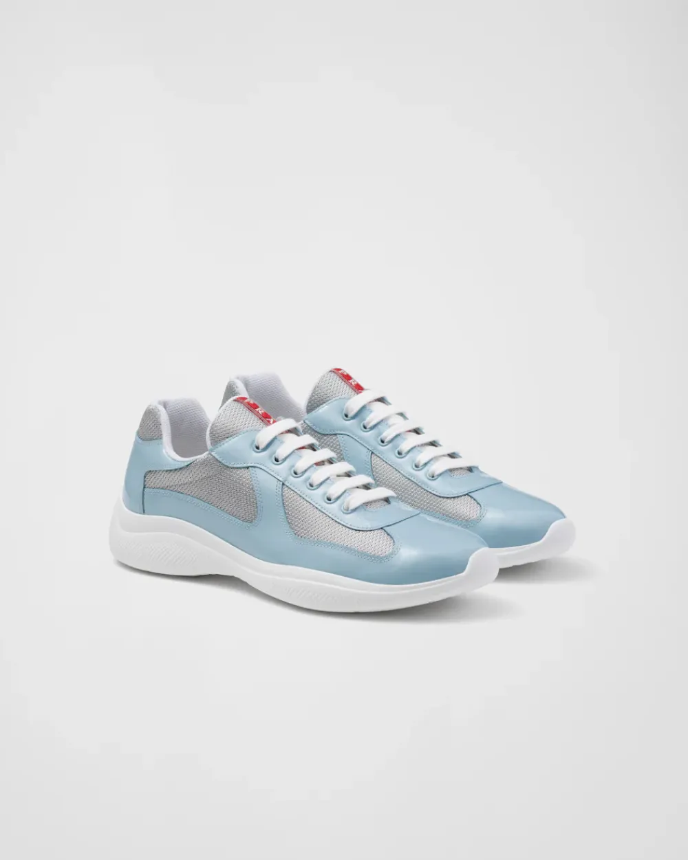 Hombre Prada ZAPATOS|ZAPATILLAS DEPORTIVAS^Zapatillas De Charol Y Tejido Técnico America's Cup