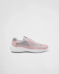 Hombre Prada ZAPATOS|ZAPATILLAS DEPORTIVAS^Zapatillas De Charol Y Tejido Técnico America's Cup