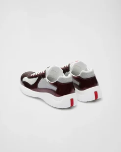 Hombre Prada ZAPATOS|AMERICA'S CUP^Zapatillas De Charol Y Tejido Técnico America's Cup