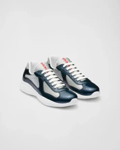 Hombre Prada ZAPATOS|AMERICA'S CUP^Zapatillas De Charol Y Tejido Técnico America's Cup