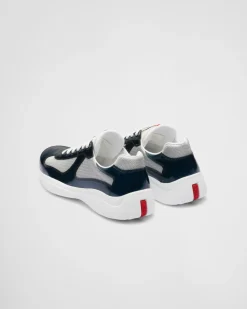 Hombre Prada ZAPATOS|AMERICA'S CUP^Zapatillas De Charol Y Tejido Técnico America's Cup