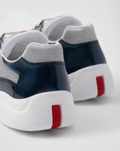 Hombre Prada ZAPATOS|AMERICA'S CUP^Zapatillas De Charol Y Tejido Técnico America's Cup