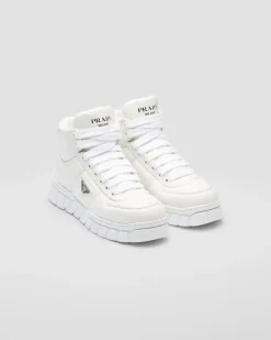 Hombre Prada ZAPATILLAS DEPORTIVAS^Zapatillas De Napa Acolchadas De Caña Alta