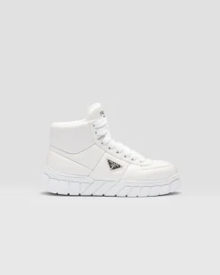 Hombre Prada ZAPATILLAS DEPORTIVAS^Zapatillas De Napa Acolchadas De Caña Alta